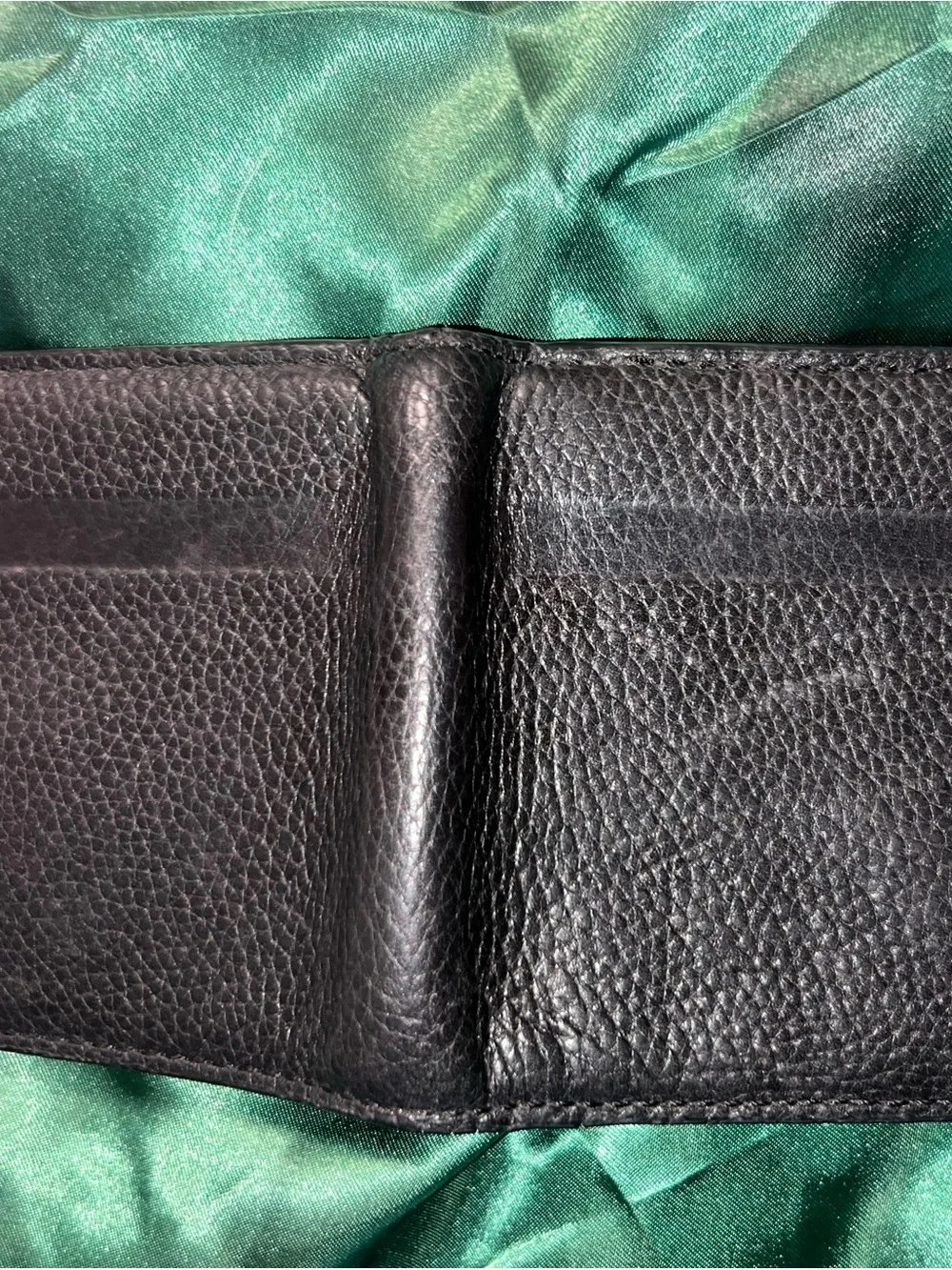 Coach Classic Black Leather Bifold Wallet - Men Accessories